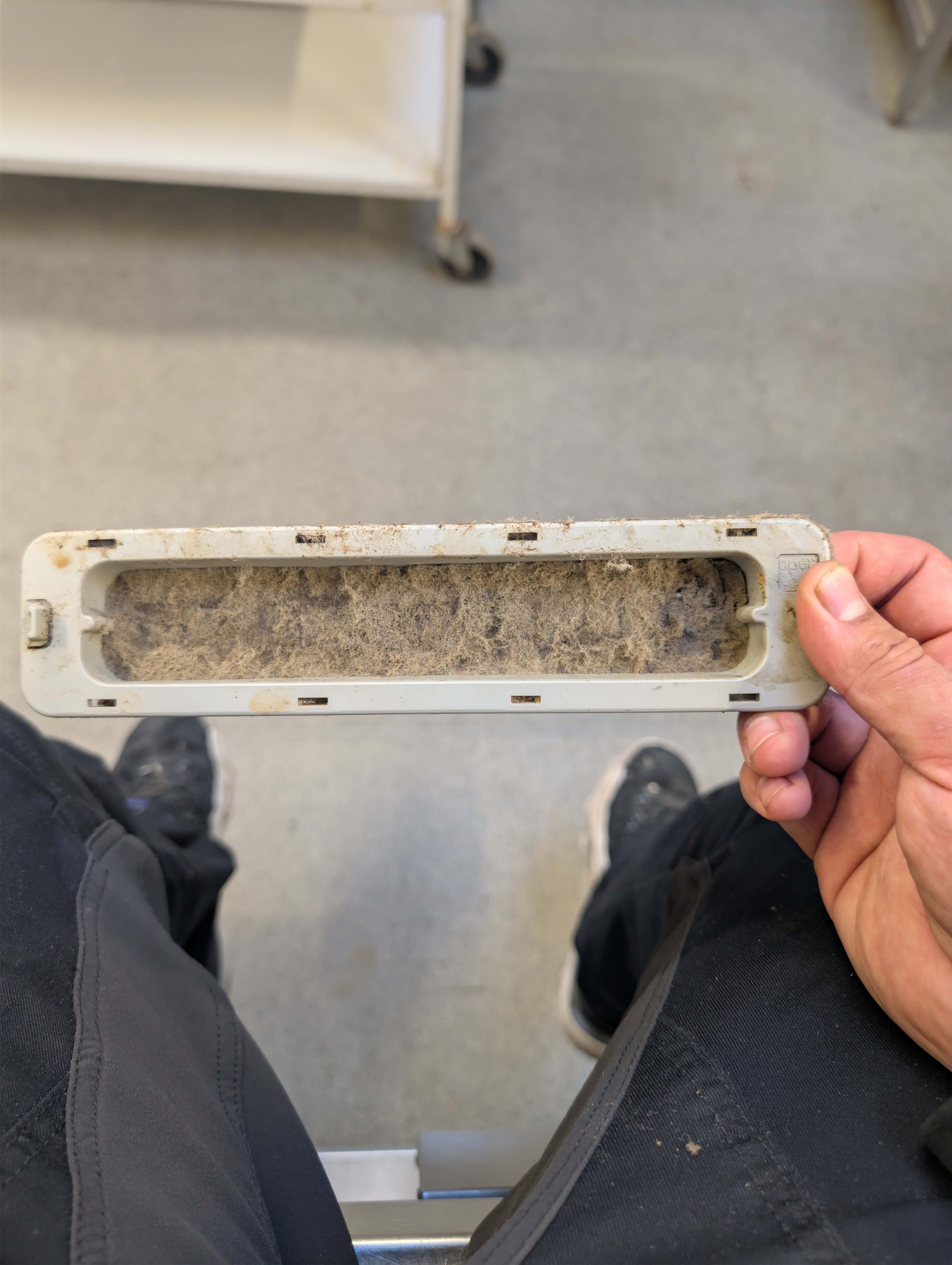 Blocked air filter